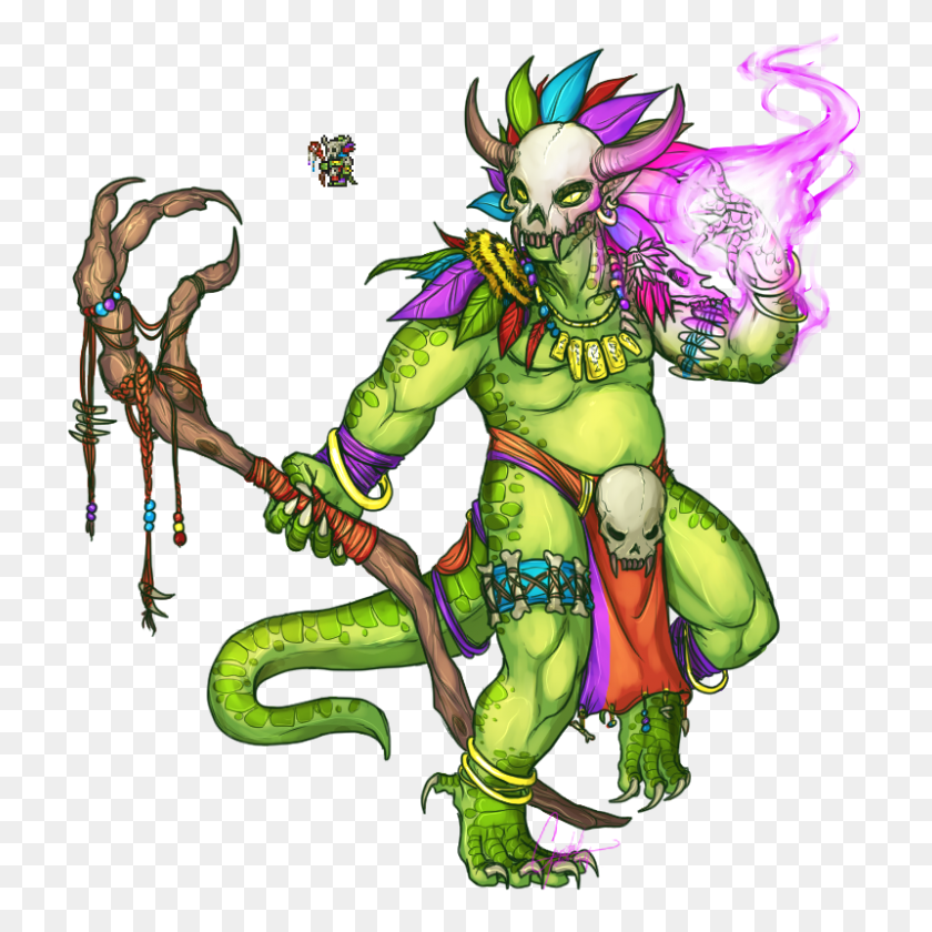 800x800 Terraria Witch Doctor - Terraria Logo PNG