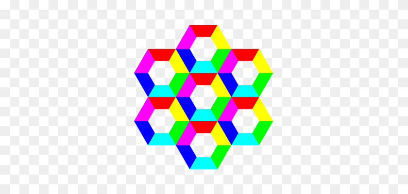 340x340 Tessellation Hexagonal Tiling Mosaic Software Design Pattern Free - Hex Pattern PNG