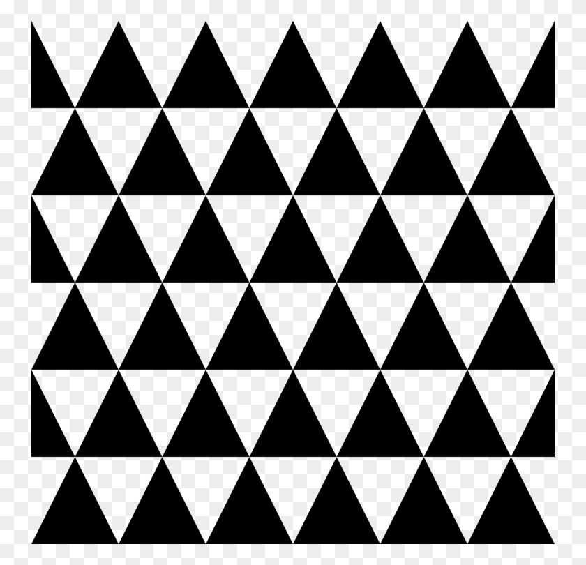750x750 Tessellation Triangle Hexagonal Tiling Mathematics - Triangle Pattern PNG