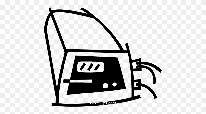 480x407 Test Equipment Royalty Free Vector Clip Art Illustration - Test Clipart Black And White
