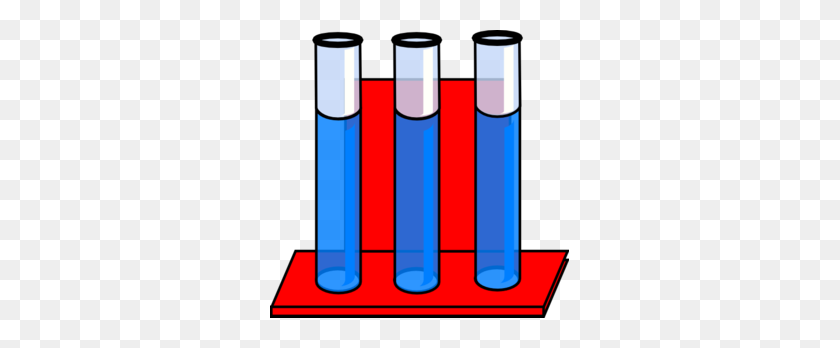 299x288 Test Tubes In Red Stand Full Of Water Clip Art - Stand Clipart