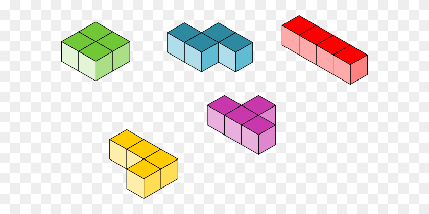 600x360 Tetris Blocks Clip Art - Tetris Clipart