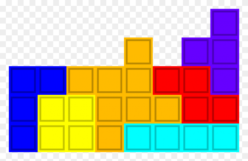 1280x800 Tetris Pieces Part Pixel Art Maker - Tetris PNG