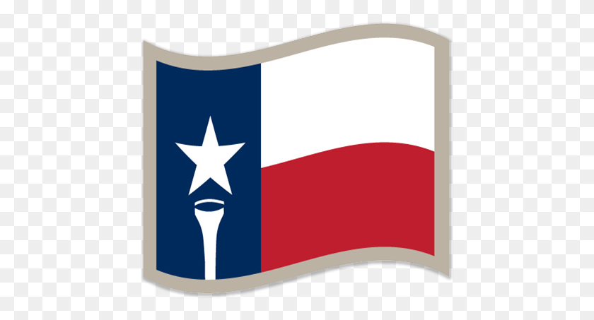 444x393 Клипарт Флаг Техаса A И M - Граница Техаса