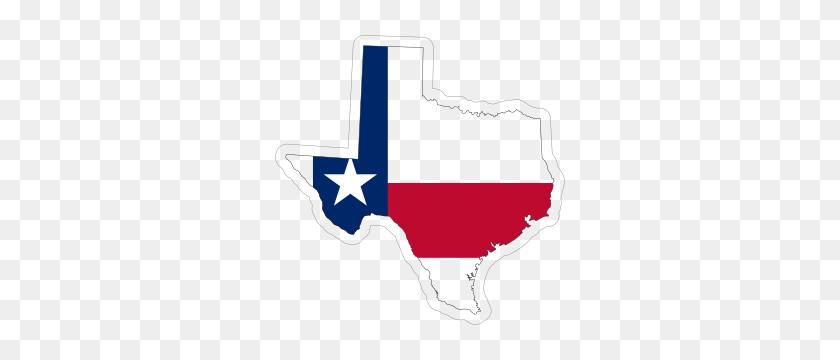 300x300 Texas Car Stickers Decals - Texas State Clipart