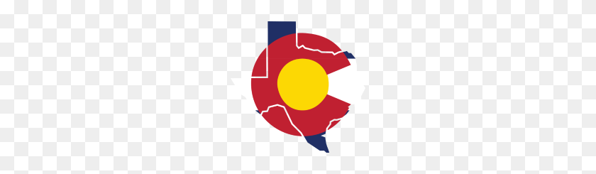 190x185 Техас, Колорадо, Смешная Одежда С Флагом Гордости - Флаг Колорадо Png