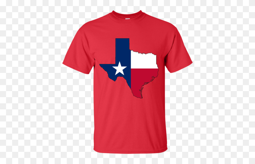 480x480 Флаг Техаса И Контур Штата Рисованные Футболки - Контур Штата Техас Png