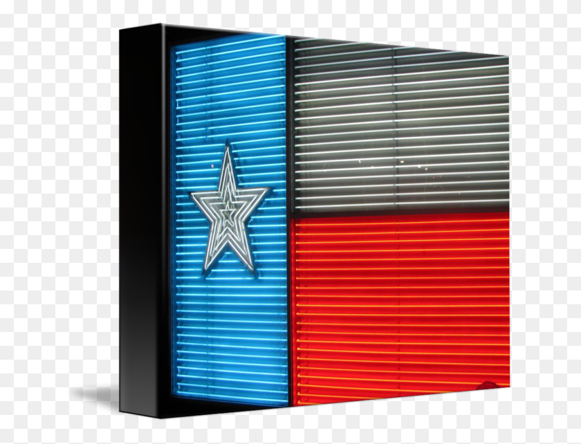 650x582 Bandera De Texas En Luces - Bandera De Texas Png