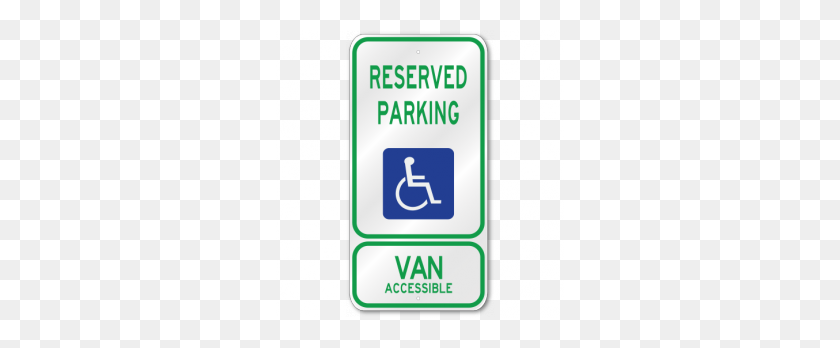 288x288 Texas Handicap Van Accessible Sign - Handicap Sign PNG