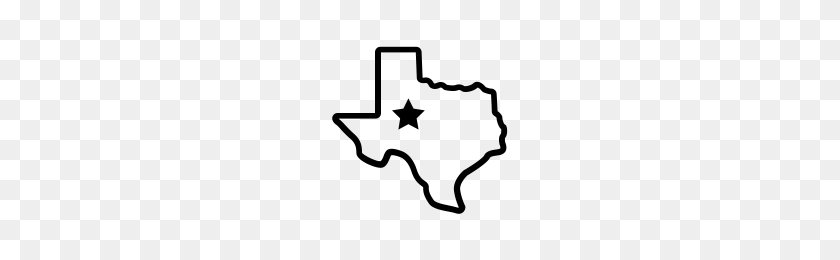 200x200 Texas Icons Noun Project - Texas Outline PNG