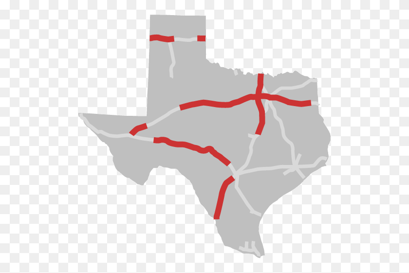 518x501 Límite Del Estado De Texas Portal De Datos Abiertos De Txdot - Esquema Del Estado De Texas Png