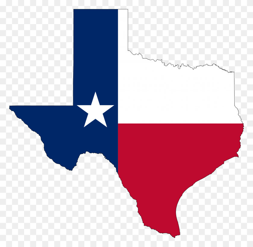 2296x2238 Texas State Flag Map Icons Png - Texas State PNG