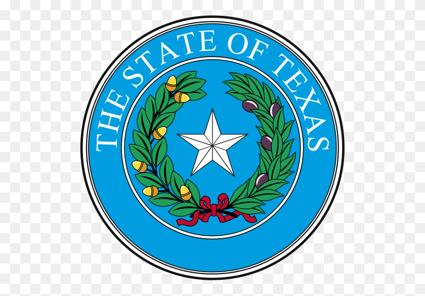 524x524 Информация О Штате Техас - Клипарт С Флагом Техаса
