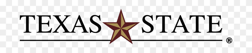 708x119 Texas State University - Texas Star PNG