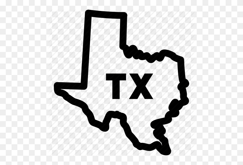 512x512 Texas, Texas Mapa, Estado De Texas, Tx Icono De Mapa - Forma De Texas Png