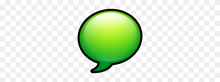 256x256 Text Bubble Icon Sleek Xp Basic Iconset Hopstarter - Iphone Text Bubble PNG