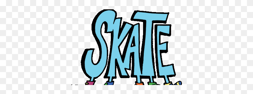 369x253 Text Clipart Roller Skating Ice Skating Quad Skates Roller Skate - Facebook Clipart