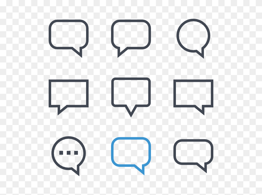 600x564 Text Message Bubble Icon Packs - Text Message Bubble PNG