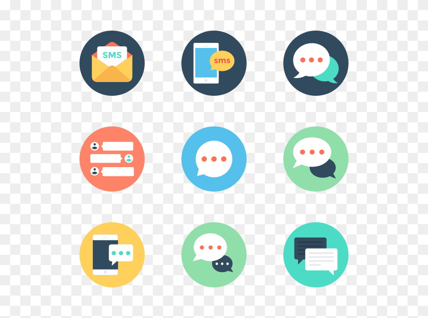 600x564 Text Message Icon Packs - Message Icon PNG