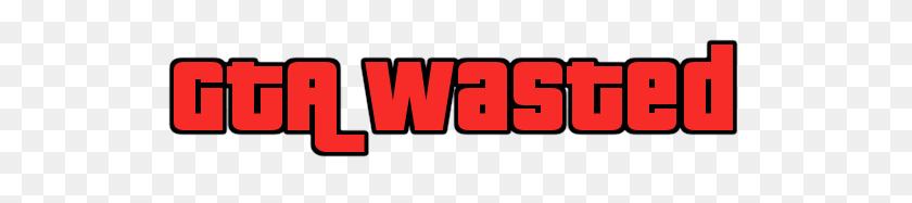 577x127 Textcraft - Wasted Gta PNG