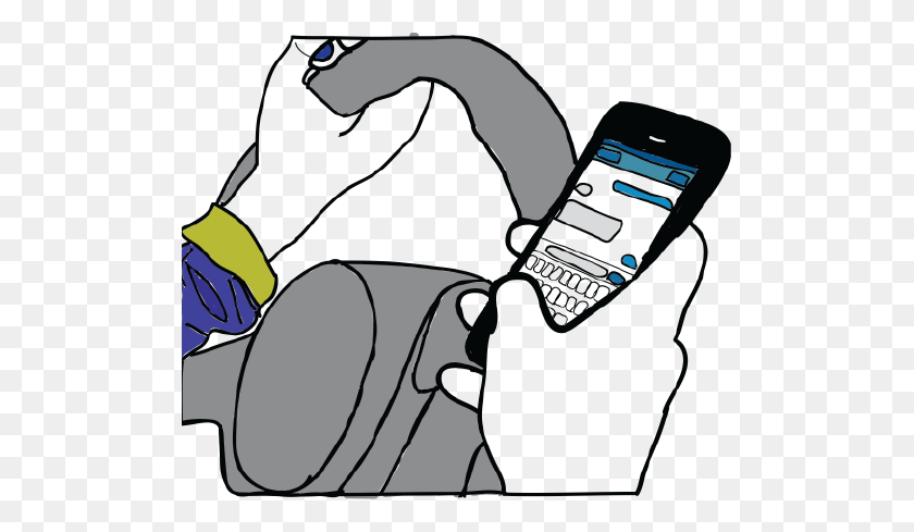 506x429 Texting And Driving Don't Mix The Register - Texting And Driving Clipart