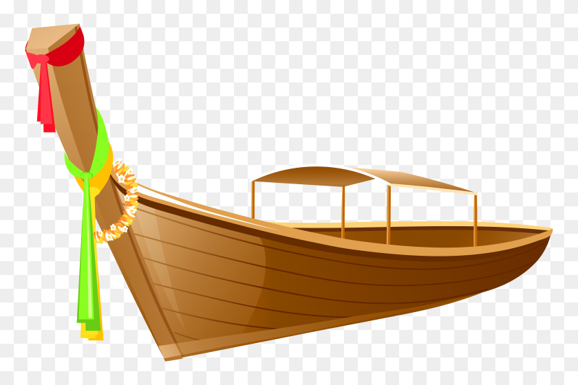 8000x5134 Thailand Long Boat Clip Art Png Transparent Gallery - Vacation Clipart