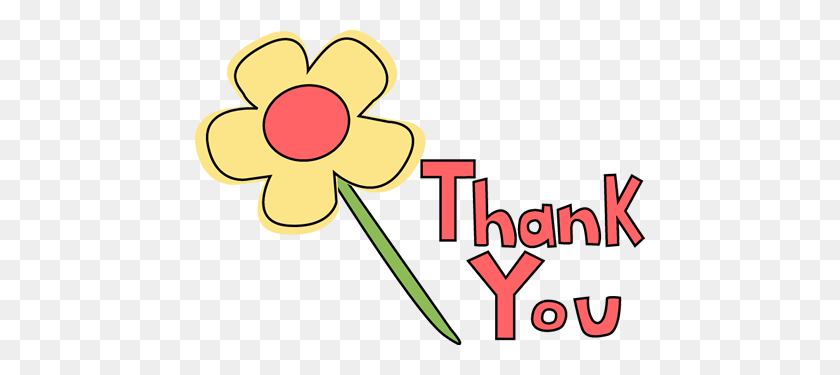 450x315 Thank You Kid Flower Transparent Png - Thank You PNG