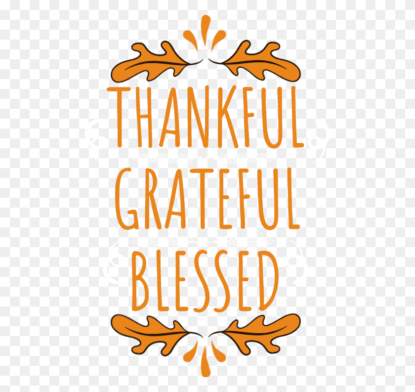 539x733 Thankful, Grateful, Blessed Enke's Ink - Thankful PNG