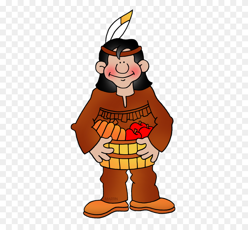 392x720 Thanksgiving Clipart Native Americans - Pilgrim And Indian Clipart