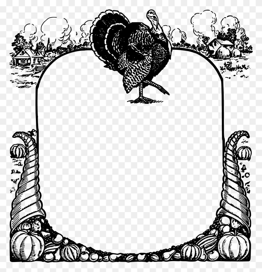 2303x2400 Thanksgiving Turkey Frame Icons Png - Thanksgiving Turkey PNG