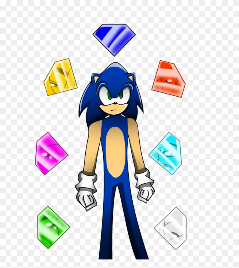 841x951 That Damn Fourth Chaos Emerald - Chaos Emeralds PNG