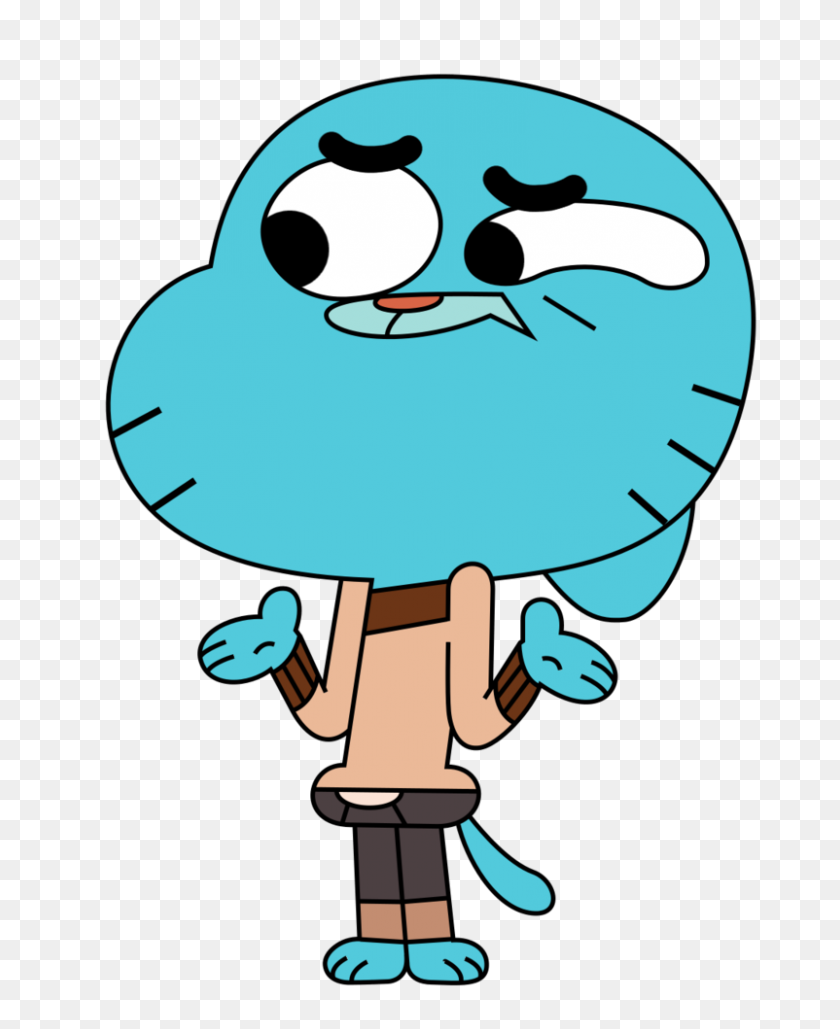 802x997 The Amazing World Of Gumball - Gumball PNG