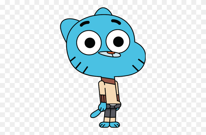 349x493 The Amazing World Of Gumball Gumball Watterson Characters - Intolerable Acts Clipart