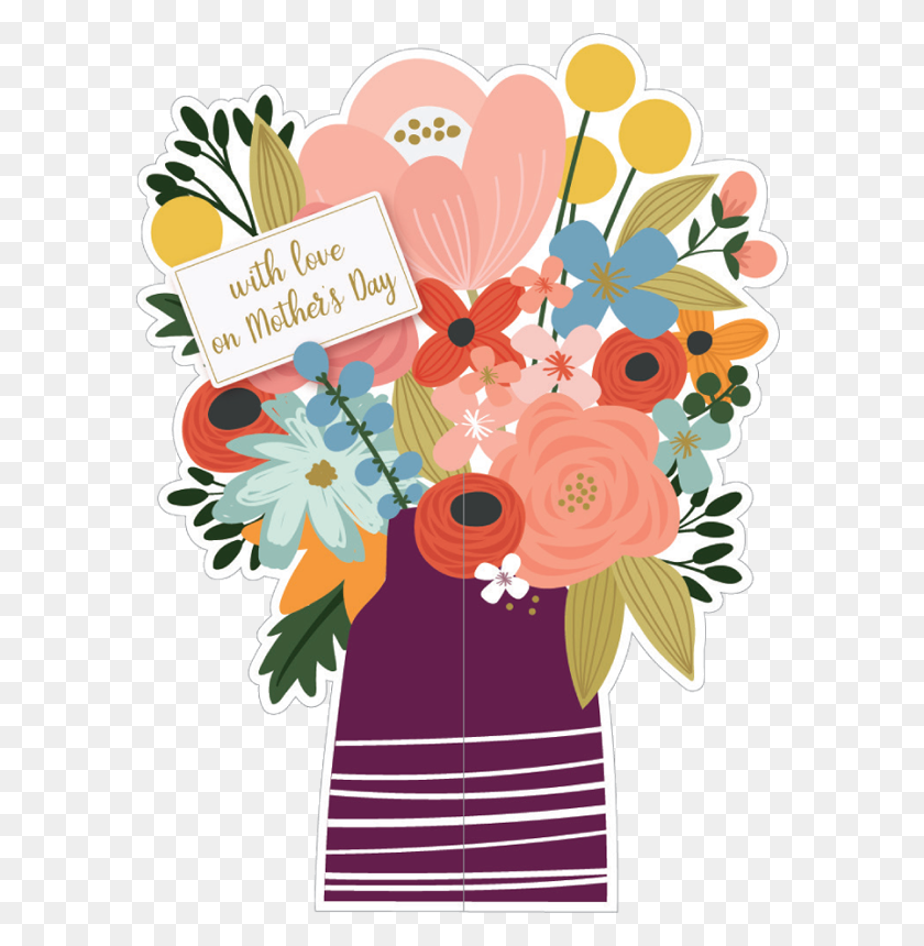 594x800 The Art - Mothers Day Card Clipart