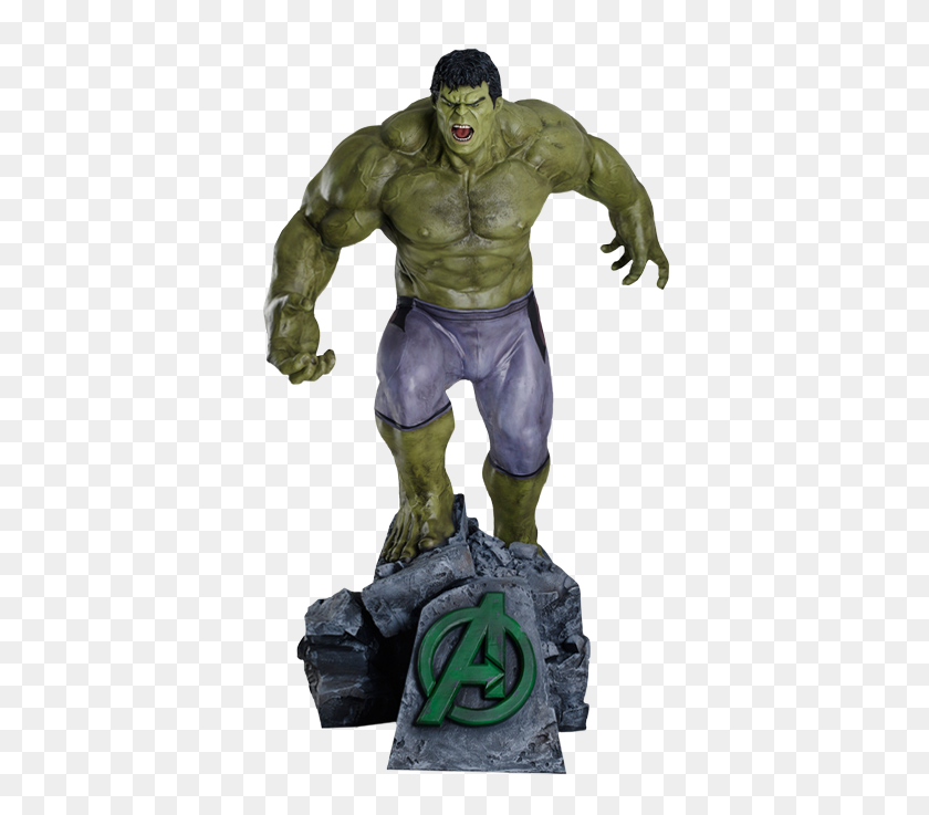 384x677 The Avengers Age Of Ultron Hulk Life Size Statue Muckle - Ultron PNG