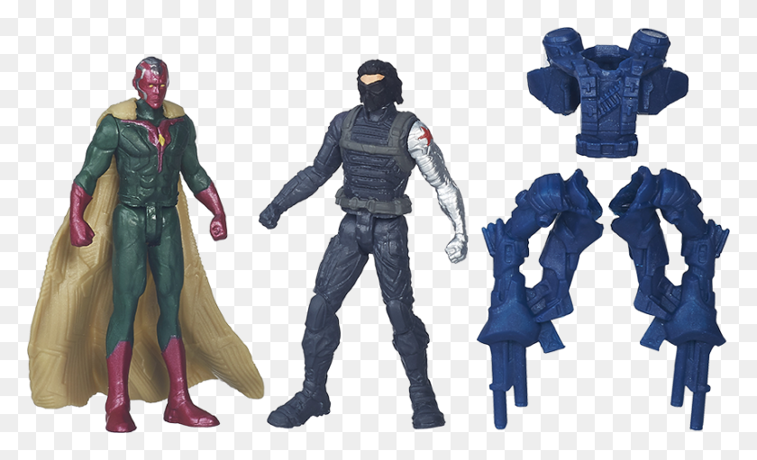 850x492 The Avengers Team Vs Team Figurset, Vision Vs Winter Soldier - Winter Soldier Png
