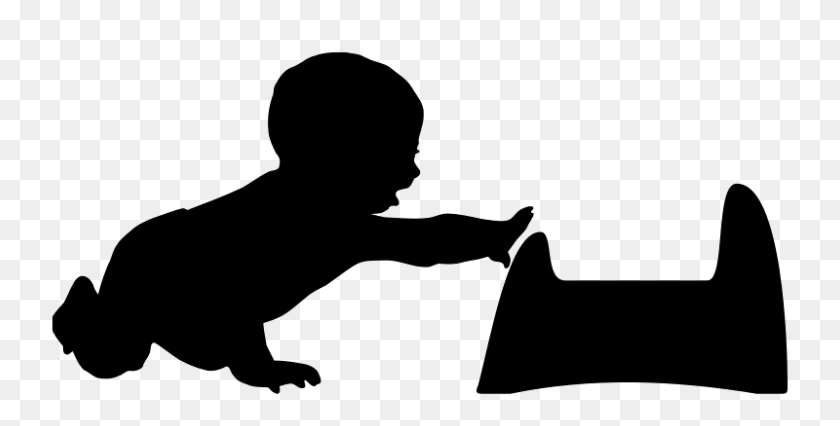 800x376 The Baby S Silhouette Free Download Png Vector - Child Silhouette PNG