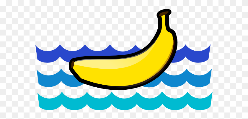 600x342 The Banana Floats Clip Art - Free Banana Clipart