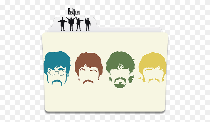 513x429 The Beatles Folder Icon - Minimalist Clipart