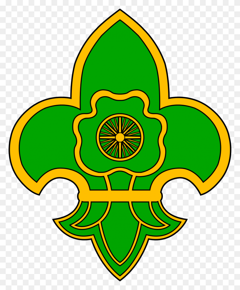 835x1024 The Bharat Scouts And Guides La Sección Girl Guide - Girl Scout Logo Clipart