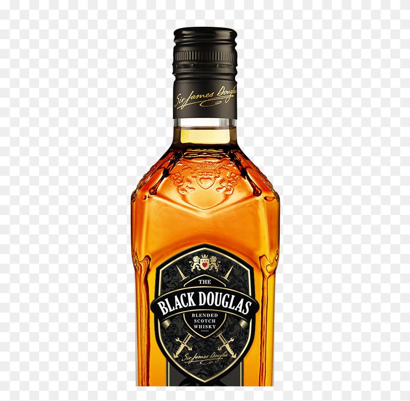 600x761 The Black Douglas - Whiskey Bottle PNG