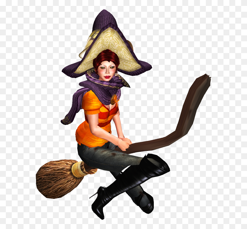 600x717 The Blushing Witch - Sims 4 PNG
