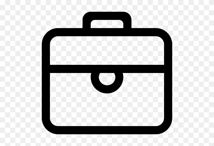 512x512 The Briefcase Line, Briefcase Icon Png And Vector For Free - Briefcase Icon PNG