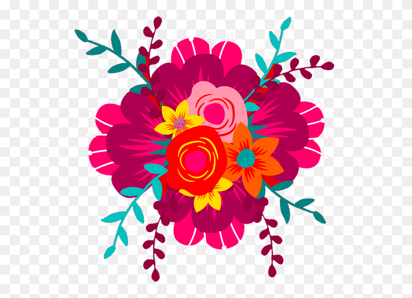 570x548 The Bright Side Of Disaster Katherine Center - Day Of The Dead Flowers Clipart