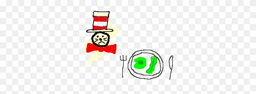 300x250 The Cat In The Hat Hates Green Eggs And Ham - Green Eggs And Ham Clip Art