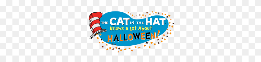 300x141 The Cat In The Hat Knows A Lot About Halloween! - Cat In The Hat PNG