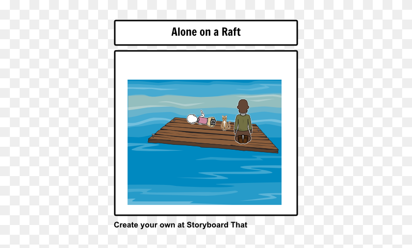 396x447 The Cay Raft Storyboard - Raft PNG