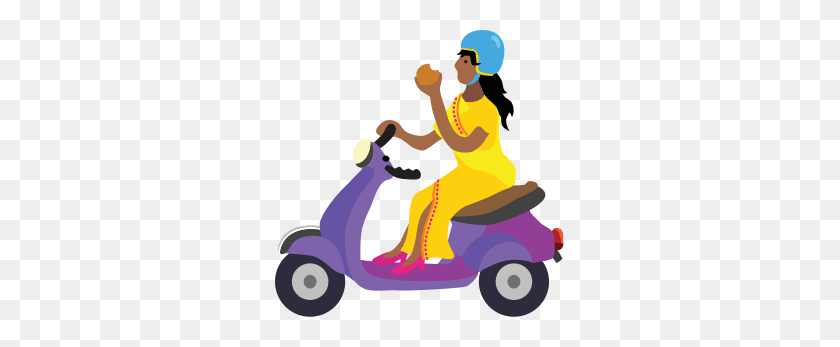 289x287 The Chaat Company - Scooter Clipart