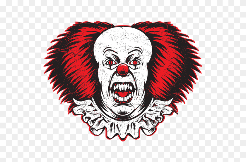 571x495 The Clown Face Teefury - Clown Face PNG