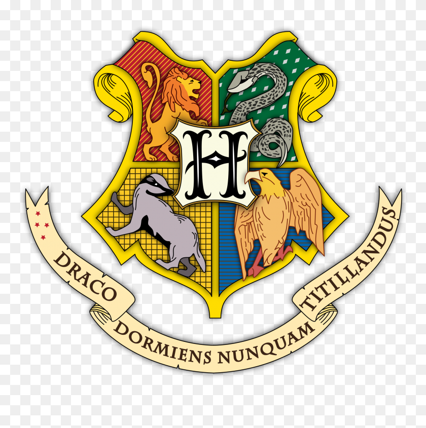 2000x2013 The Coat Of Arms Of Hogwarts, Representing The Four Houses - Slytherin Crest PNG